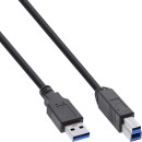 InLine® USB 3.0 Hub, 7 Port, Aluminiumgehäuse, schwarz, mit 2,5A Netzteil