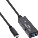 InLine® USB 3.2 Gen.1 Aktiv-Verlängerung, USB-C...