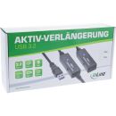 InLine® USB 3.2 Gen.1 Aktiv-Verlängerung, USB-A Stecker an USB-C Buchse, 10m