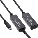 InLine® USB 3.2 Gen.1 Aktiv-Verlängerung, USB-C...