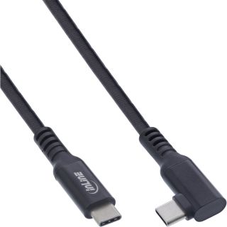 InLine® USB 3.2 Gen.1 Kabel, USB-C Stecker/Stecker gewinkelt für VR, schwarz, 5m