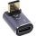 InLine® USB4 Adapter, USB-C Stecker/Buchse oben/unten gewinkelt, Aluminium