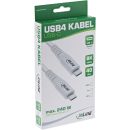 InLine® USB4 Kabel, USB-C Stecker/Stecker, PD 240W,...