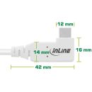 InLine® USB4 Kabel, USB-C, einseitig gewinkelt, PD...