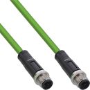 InLine® Industrie Netzwerkkabel, M12 4-pin D-kodiert...