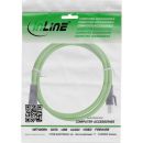 InLine® Industrie Netzwerkkabel, M12 8-pin X-kodiert St. zu RJ45 St., Cat.6A 3m