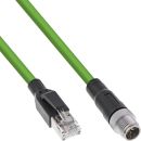 InLine® Industrie Netzwerkkabel, M12 8-pin X-kodiert St. zu RJ45 St., Cat.6A 5m