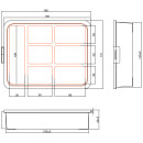 InLine® Kleinteilebox, 7 Fächer, Abmessungen: 180x140x40mm, orange