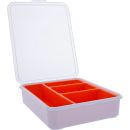 InLine® Kleinteilebox, 4 Fächer, Abmessungen:...