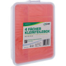 InLine® Kleinteilebox, 4 Fächer, Abmessungen: 180x140x40mm, orange