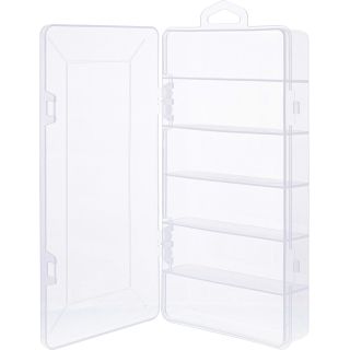 InLine® Kleinteilebox, 6 Fächer, Abmessungen: 206x107x33mm, transparent