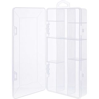 InLine® Kleinteilebox, 10 Fächer, Abmessungen: 206x107x33mm, transparent