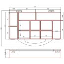 InLine® Kleinteilebox, 11 Fächer, Abmessungen: 271x186x40mm, orange