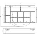 InLine® Kleinteilebox, 11 Fächer, Abmessungen:...