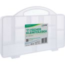 InLine® Kleinteilebox, 11 Fächer, Abmessungen: 271x186x40mm, transparent