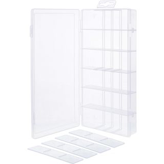 InLine® Kleinteilebox, 18 Fächer, Abmessungen: 207x110x27mm, transparent