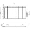 InLine® Kleinteilebox, 18 Fächer, Abmessungen: 207x110x27mm, transparent