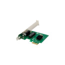 InLine® Gigabit Netzwerkkarte, 1x RJ45 1Gb/s, PCIe x1, low profile Slotblech