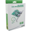 InLine® Dual Gigabit Netzwerkkarte, 2x RJ45 2.5Gb/s,...