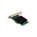 InLine® Quad Gigabit Netzwerkkarte, 4x RJ45 2,5Gb/s, PCIe x4, inkl. low profile