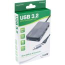 InLine® USB 3.2 Multi Cardreader Hub, SD/TF/MS/XD/CF, 3-Port USB-A, Dual