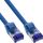 InLine® Patchkabel Slim, Cat.6A, S/FTP, TPE (LSZH) flexibel, PoE, blau, 1m