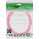 InLine® Patchkabel Slim, Cat.6A, S/FTP, TPE (LSZH) flexibel, PoE, magenta, 1m