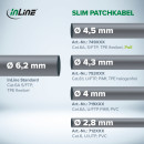 InLine® Patchkabel Slim, Cat.6A, S/FTP, TPE (LSZH),...