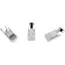 InLine® Crimpstecker Cat.6A RJ45 geschirmt, 3-teilig grau 10er Pack