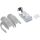 InLine® Crimpstecker Cat.6A RJ45 geschirmt, 3-teilig grau 10er Pack