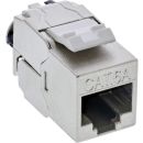 InLine® Keystone RJ45 Buchse Slim, SNAP-In, Cat.6A,...