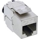 InLine® Keystone RJ45 Buchse Slim, SNAP-In, Cat.8.1,...