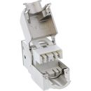 InLine® Keystone RJ45 Buchse, geschirmt, Cat.6A, grün 8er Pack