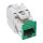 InLine® Keystone RJ45 Buchse, geschirmt, Cat.6A, grün 8er Pack