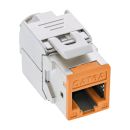 InLine® Keystone RJ45 Buchse, geschirmt, Cat.6A,...