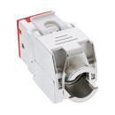 InLine® Keystone RJ45 Buchse, geschirmt, Cat.6A, rot...