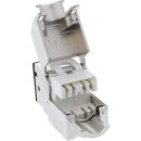 InLine® Keystone RJ45 Buchse, geschirmt, Cat.6A, schwarz 8er Pack