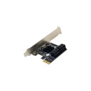 InLine® Schnittstellenkarte, 4x SATA 6Gb/s, mit 4x...