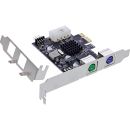 InLine® Schnittstellenkarte, 2x PS/2, PCIe (PCI-Express)