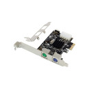 InLine® Schnittstellenkarte, 2x PS/2, PCIe (PCI-Express)