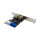 InLine® Schnittstellenkarte, 4x USB 3.2 Gen.1, (2+2) PCIe, low profile Slotblech