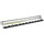 InLine® Patchfeld 24-fach, Keystone Leerblech Patchpanel, 19", 1HE, lichtgrau