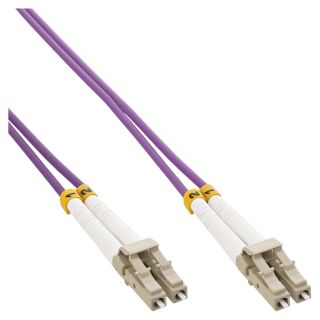 InLine® LWL Duplex Kabel, LC/LC, 50/125µm, OM4, 30m