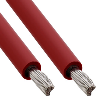 InLine® Solar Installationskabel Meterware H1Z2Z2-K 4mm² rot 100m