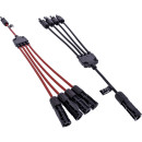 InLine® Solarkabel 4-fach Verteiler-Set schwarz/rot...