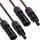 InLine® Solarkabel Verlängerungs-Set inkl. Solarstecker 4mm² schwarz/rot 1m