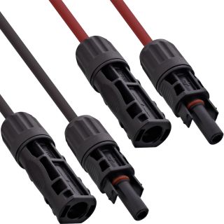 InLine® Solarkabel Verlängerungs-Set inkl. Solarstecker 4mm² schwarz/rot 2m