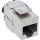 24er Bulk-Pack InLine® Keystone RJ45 Buchse Slim, SNAP-In, Cat.6A, integr. Kab.