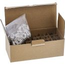 24er Bulk-Pack InLine® Keystone RJ45 Buchse Slim, SNAP-In, Cat.8.1, integr. Kab.