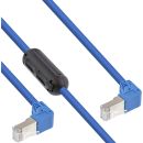 InLine® Patchkabel 2-seitig unten gewinkelt mit...